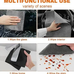 Hot Tjock Magic Rengöringsduk, Mikrofiber Glasrengöringsduk Trasor, Återanvändbara Rengöringsdukar 30 x 30 cm 5Pcs