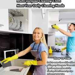 Discount Tjock Magisk Rengöringsduk, Mikrofiber Glasrengöringsdukar, Återanvändbar Magisk Rengöringsduk Utan Ränder 30 x 30 cm 10 st