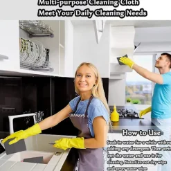 Outlet Tjock Magisk Rengöringsduk, Mikrofiber Glasrengöringsdukar, Återanvändbar Magisk Rengöringsduk Utan Ränder 30 x 30 cm 10 st_max