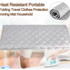 New Tjock strykjärnsmatta för sömnad, bärbar, värmebeständig, för ångstrykning på bord eller säng, värmeavvisande (storlek: 48x85)