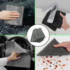 Outlet Tjockare Magisk Rengöringsduk, 10 st Återanvändbara Mikrofiber Rengöringsdukar, Randfri Magisk Mikrofiberduk för Fönster, Glas, Bil