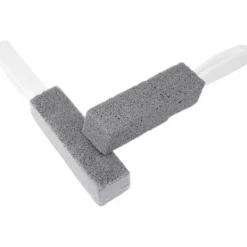 Discount Toalett Badrum Rengöring Pimpsten Rostfritt Stål Fin Sandborste med Handtag (2-pack)_yux