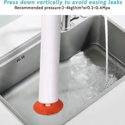 Outlet Toalettpropp, Högtrycks avloppsrengörare, Röd och Vit