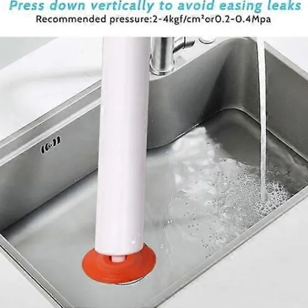 Outlet Toalettpropp, Högtrycks avloppsrengörare, Röd och Vit