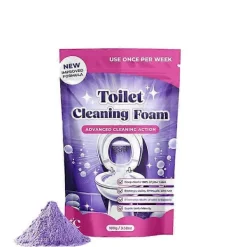 New Toalettrengöring, Insta-Action Fizzclean-skum för skinande ren toalett, Eliminerar fläckar på 20 min, Skrubbfri rengöring, Kraftfull djuprengöring