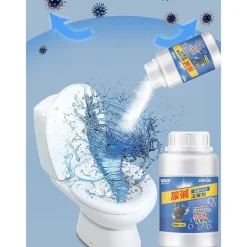 Toalettrengöring med kraftfullt skum för att ta bort lukt, fläckar och kalkavlagringar