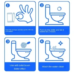 Clearance Toalettstädning BrusTablett BLÅ blue