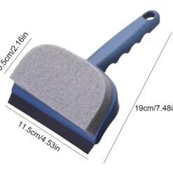 Best Superp Torkarbladssvampborste, två-i-ett torkarblad multifunktionell rengöringsborste glasskrapa, dubbelrengöringsborste svamprengöringsborste