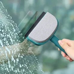 Best Superp Torkarbladssvampborste, två-i-ett torkarblad multifunktionell rengöringsborste glasskrapa, dubbelrengöringsborste svamprengöringsborste