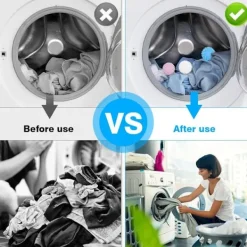 Clearance Torkbollar, 6 st Blå Tvättbollar, Torktumlare Bollar Återanvändbar Mjukgörare Boll för Kläder Mindre Statisk Vidhäftning (3 Färger)