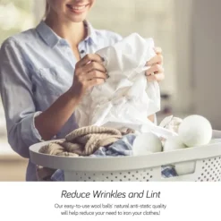 New INF Torkbollar av ull 3 cm 6-pack S Vit