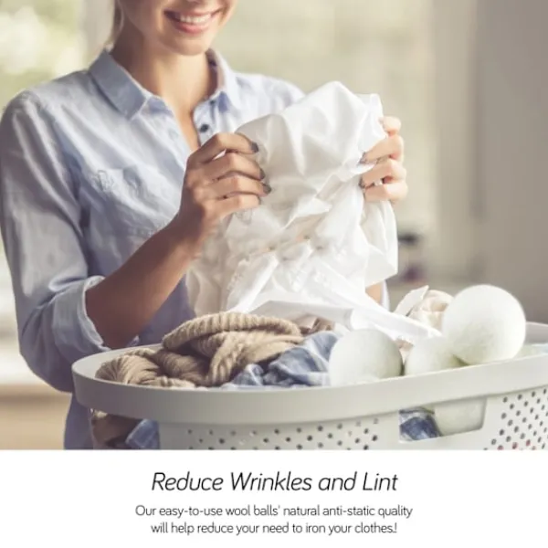 New INF Torkbollar av ull 3 cm 6-pack S Vit