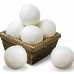 New INF Torkbollar av ull 3 cm 6-pack S Vit