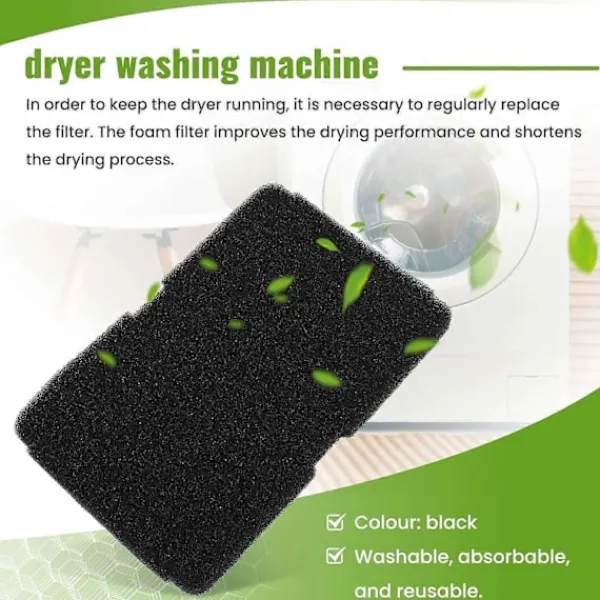 New Torkfilter 2964840100, Luddfilter DE8635Rx DS7512Pa Kompatibelt med torktumlare, 10-pack ersättningsfilter