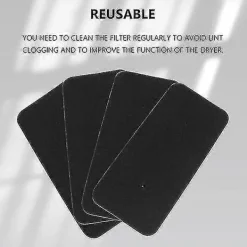 New Torkfilter 8-pack Svart Hoover Candy 40006731 Svart [DB]