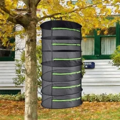 Clearance Torknät, hopfällbart mesh hydroponiskt torkställ Torrnät för örter