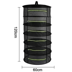Clearance Torknät, hopfällbart mesh hydroponiskt torkställ Torrnät för örter