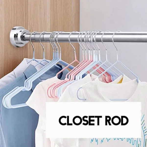 Hot Torkställ teleskopstång VIT 50-80CM vit 50-80cm-50-80cm white