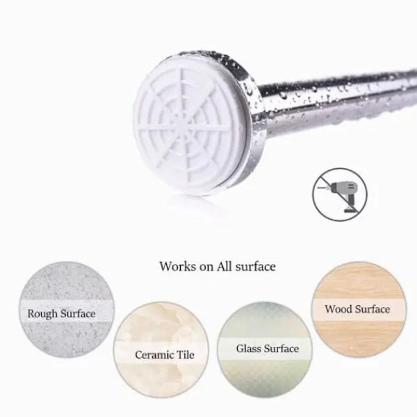 Hot Torkställ teleskopstång VIT 50-80CM vit 50-80cm-50-80cm white