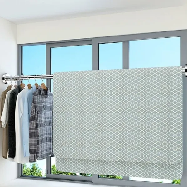 Hot Torkställ teleskopstång VIT 50-80CM vit 50-80cm-50-80cm white