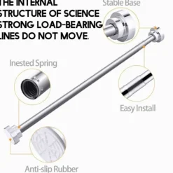 Hot Torkställ teleskopstång VIT 50-80CM vit 50-80cm-50-80cm white