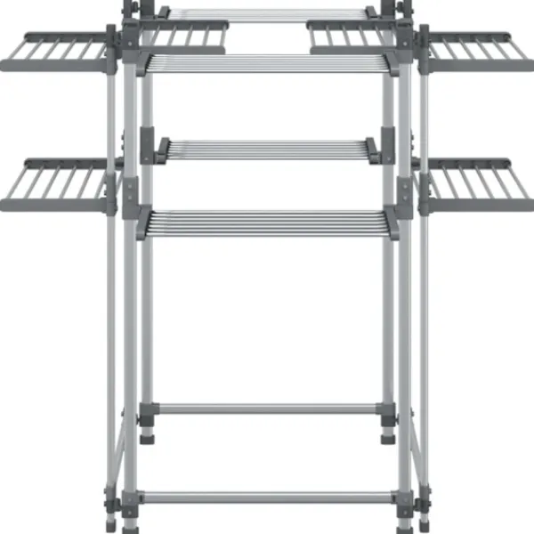 Best vidaXL Torkställ 107x107x120 cm aluminium