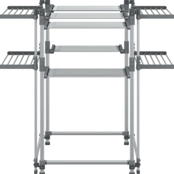 Best vidaXL Torkställ 107x107x120 cm aluminium