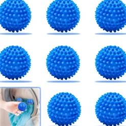 Torktumlare bollar, 8 tvättbollar, återanvändbar tvättboll Accelererad