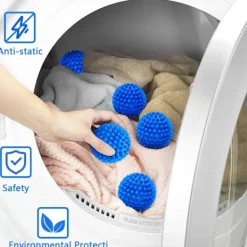 Torktumlare bollar, 8 tvättbollar, återanvändbar tvättboll Accelererad