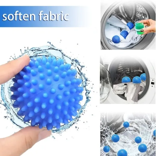 New Torktumlare bollar 6-pack torkbollar tvättbollar för kläder