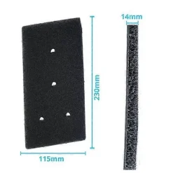 Clearance Torktumlare Filter 4-pack - Whirlpool 481010716911 - Svart - Effektiv luddavlägsning, enkel installation