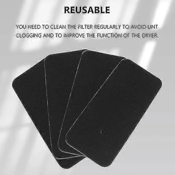 Clearance Torktumlare Filter 8-pack Svart Hoover Candy 40006731 Svart