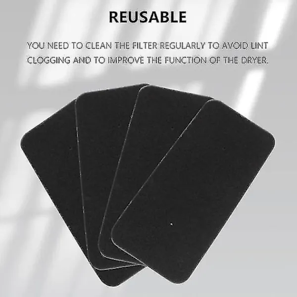 New Torktumlare Filter 8-pack Svart Hoover Candy 40006731 Svart