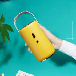 Outlet Torktumlare Låg Ljud Bärbar Skotorktumlare med Tygöverdrag för Hem Sovsal Resa Orange EU-kontakt 220V