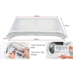 Torktumlare Ludd- och Fiberfilter M2 Typ för Hotpoint Torktumlare och Centrifugeringstorkar