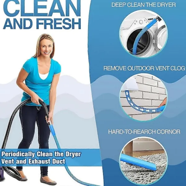 Sale Torktumlare Rengörare Universal Dammsugarslang Tillbehör