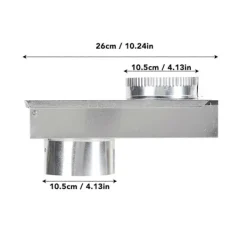 Hot Torktumlare Ventilationskit Aluminiumlegering Slät Innervägg Universal Torktumlare Ventilationsperiskop Ersättning