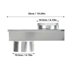 Hot Torktumlare Ventilationskit Aluminiumlegering Slät Innervägg Universal Torktumlare Ventilationsperiskop Ersättning