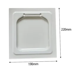 Best Torktumlare Ventilationsskydd Dubbeldörr Torktumlare Ventilationsgaller Väderbeständig Effektiv Ventilation Utomhus Torktumlare Ventilationsskydd för Badrum Källare 220mmx190mmx20mm | Fyndiq White