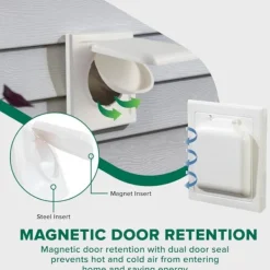 Best Torktumlare Ventilationsskydd Dubbeldörr Torktumlare Ventilationsgaller Väderbeständig Effektiv Ventilation Utomhus Torktumlare Ventilationsskydd för Badrum Källare 220mmx190mmx20mm | Fyndiq White