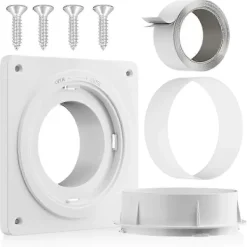 Hot FMYSJ Torktumlarkontakt, Twist Lock Torktumlarslang Ventilationskit Med Snabbkopplingsfunktion, Väggplatta Passar 4-tums Kanaler (FMY)