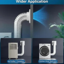 Hot FMYSJ Torktumlarkontakt, Twist Lock Torktumlarslang Ventilationskit Med Snabbkopplingsfunktion, Väggplatta Passar 4-tums Kanaler (FMY)