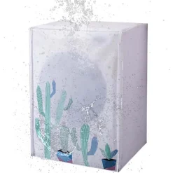 Sale Blue dream Torktumlaröverdrag, Vattentätt Tvättmaskinsöverdrag, Dammtätt PEVA Tvättmaskinsöverdrag Lämplig för 6-8 kg Trumtvättmaskiner och Torktumlare (60*56*83cm, Kaktus) | Fyndiq