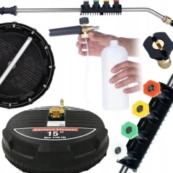 Discount Rosfix T-Racer 15 Tvaetborste Set – Roterande Arm | 5 Munstycken | Skumpistol 1000Ml | Kompatibel med Lavor, Parkside