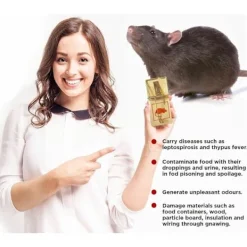 NeunWolken Traditionell musfälla - Musfälla gnagarefällor återanvändbar trä & hållbar skadedjursbekämpning