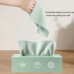 Discount Trasor i en låda (20 stycken) - 19,8 x 19,8 cm återanvändbara våtservetter för rengöring, kantlösa frottéhanddukar, verkstadstrasor, tvätt, damm, engångs | Fyndiq