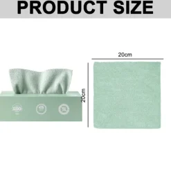 Discount Trasor i en låda (20 stycken) - 19,8 x 19,8 cm återanvändbara våtservetter för rengöring, kantlösa frottéhanddukar, verkstadstrasor, tvätt, damm, engångs | Fyndiq