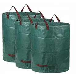 Clearance Trädgårdssäck Big Bag Set Säck Säck Trädgårdssop Säck 300L*3PC