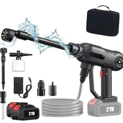 New OEM Trådlös Högtryckstvätt, 140-220W Effekt, 30 Bar Maxtryck,2 Batteri