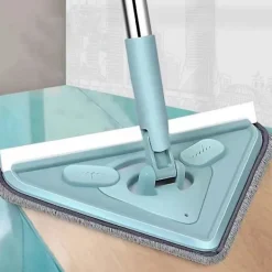 Clearance Tre Plattor av Platt Tyg (Orange) Infällbar Mikrofiber Golvmopp, Våt- och Torrsopare Laminatträ Kakel